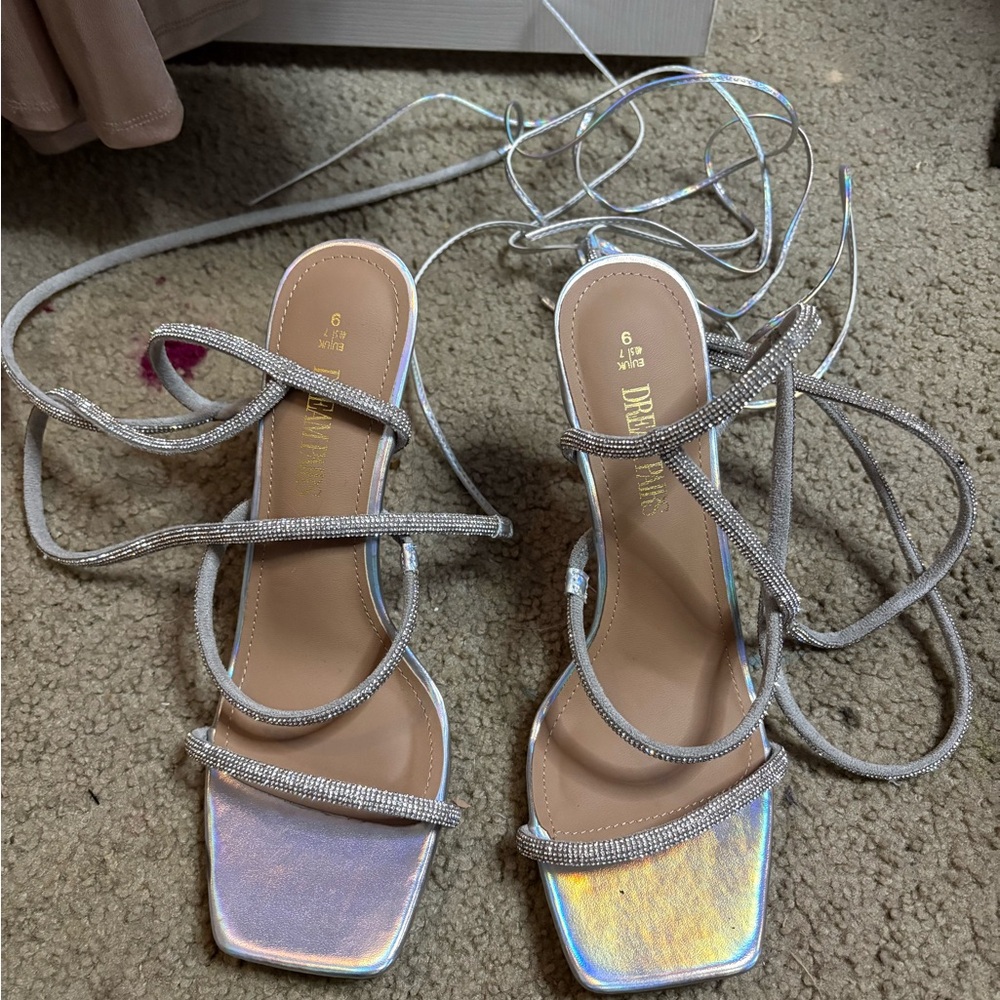 Dune London Iridescent Strappy Heels